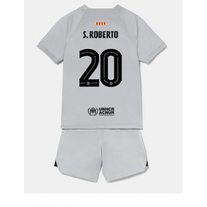 Barcelona Sergi Roberto #20 kläder Barn 2022-23 Tredje Tröja Kortärmad (+ korta byxor)